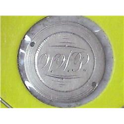 LOVE TOKEN MADE FROM 1876 SEATED LIBERTY DIME