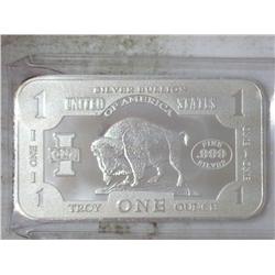 1 TROY OZ. SILVER INGOT