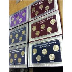 6 STATE QUARTER SETS (UNC)