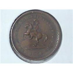 1864 CIVIL WAR TOKEN (EXTRA FINE)