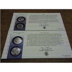 2 US MINT STATE QUARTER FDC'S (NY AND RI)