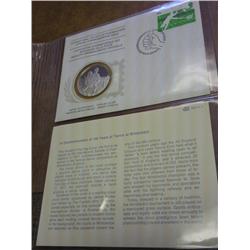 1977 GREAT BRITAIN FDC WITH STERLING PF MEDAL