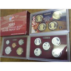2010 US SILVER PROOF SET 14 PIECES