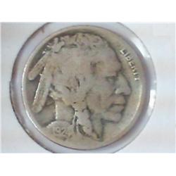 1924-S BUFFALO NICKEL (VERY GOOD)