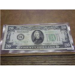 1934-A $20 FEDERAL RESERVE NOTE