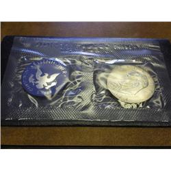 1973-S IKE SILVER DOLLAR (UNC) (BLUE PACK)