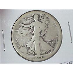 1916-D OBVERSE WALKING LIBERTY HALF DOLLAR