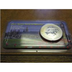 2000 GREAT BRITAIN 2 POUND SILVER BRITANNIA