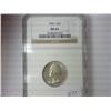 Image 1 : 1943 WASHINGTON SILVER QUARTER NGC MS63