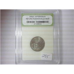 2006-P RETURN TO MONTECELLO NICKEL INB MS70