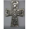 Aluminum Repousse Cross Wall Hanging