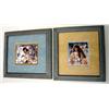 Image 1 : 2 Framed Prints of Native American & Wolf by Maija