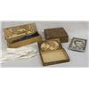 Image 1 : Antique Glove Box, Gloves, Photo, 2 Storage Boxes