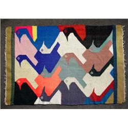 Mexican Goose Negative Rug Textile