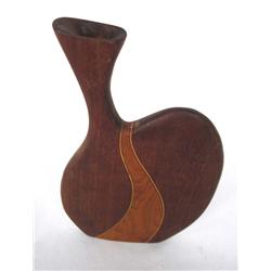 Hand Carved Marquetry Vase