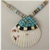 Image 1 : Native American Santo Domingo Inlay Shell Necklace