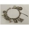 Image 1 : Silver Charm Bracelet with 12 Charms