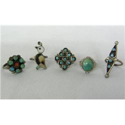Native American Zuni & Navajo Rings