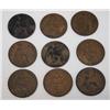 Image 2 : 9 British One Cent Coins
