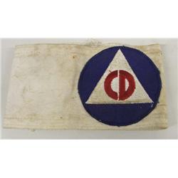 USA WWII Civil Defense Arm Band