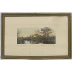 1900 Hand Tinted Print by Wallace Nutting