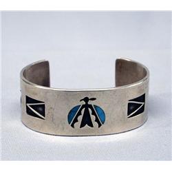 Native American Navajo Silver Turquoise Bracelet