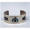 Native American Navajo Silver Turquoise Bracelet