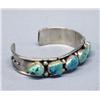 Image 2 : Native American Navajo Turquoise Bracelet Hallmark