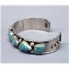Image 3 : Native American Navajo Turquoise Bracelet Hallmark