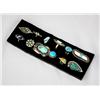 Image 1 : 12 Native American Zuni and Navajo Rings