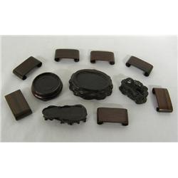 Asian Wooden Miniature Display Stands