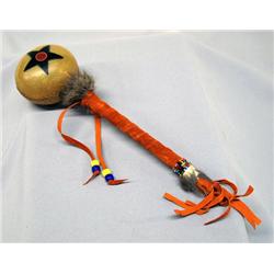 Native American Plains Hide Rattle