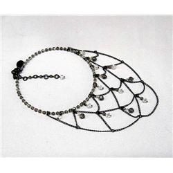 High Fashion Choker Necklace With Rock Crystal