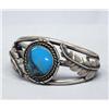 Image 3 : Native American Navajo Silver Turquoise Bracelet