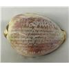 Image 1 : Cowrie Shell with Lord's Prayer Inscribed