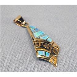 Native American Zuni 14Kt Pendant