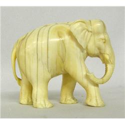 Vintage Carved Ivory Elephant