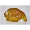 Image 1 : Native American Zuni Amber Buffalo Fetish
