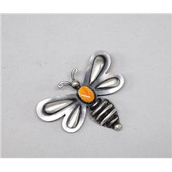 Native American Navajo Bumblebee Pin by Tim Yazzie