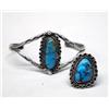 Image 2 : Native American Navajo Ring and Bracelet Set