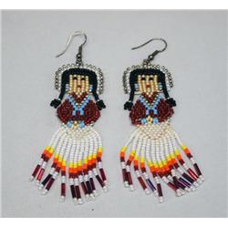 Native American Shoshone Beaded Earrings