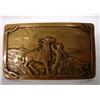 Vintage Copper Repousse Cowboy Buckle