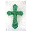 Magnesite Turquoise Colored Cross Pendant
