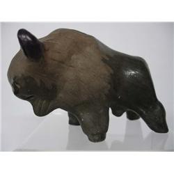 Native American Santa Clara Pottery Buffalo
