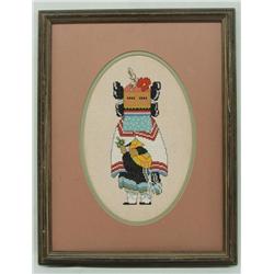 1986 Cross Stitch Kachina by Micholak