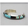Image 2 : Native American Zuni Turquoise Bracelet by TP