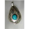 Native American Navajo Silver Pendant by LB