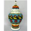 Beaded Brass Urn by Kills Thunder