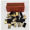 Vintage Bone & Wood Dominoes
