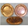 3 Hammered Copper Chargers